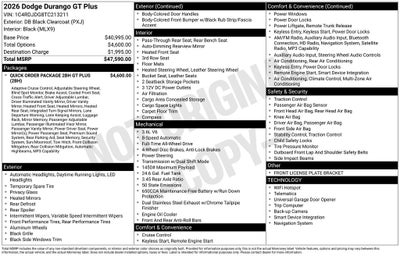2026 Dodge Durango GT Plus