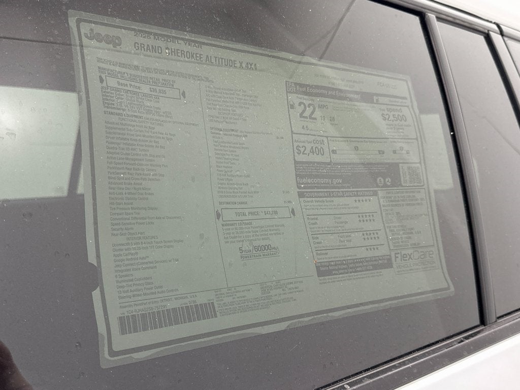 2025 Jeep Grand Cherokee Altitude X