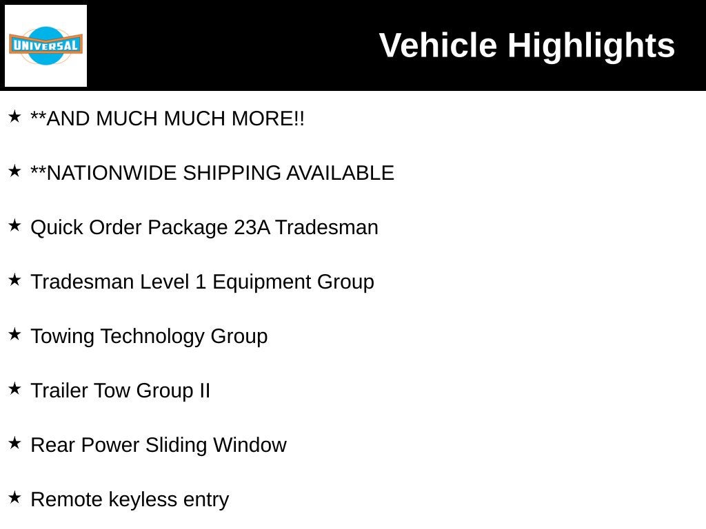 2027 RAM Ram 1500 Tradesman