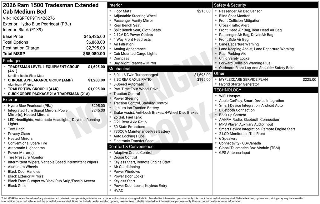 2026 RAM 1500 Tradesman
