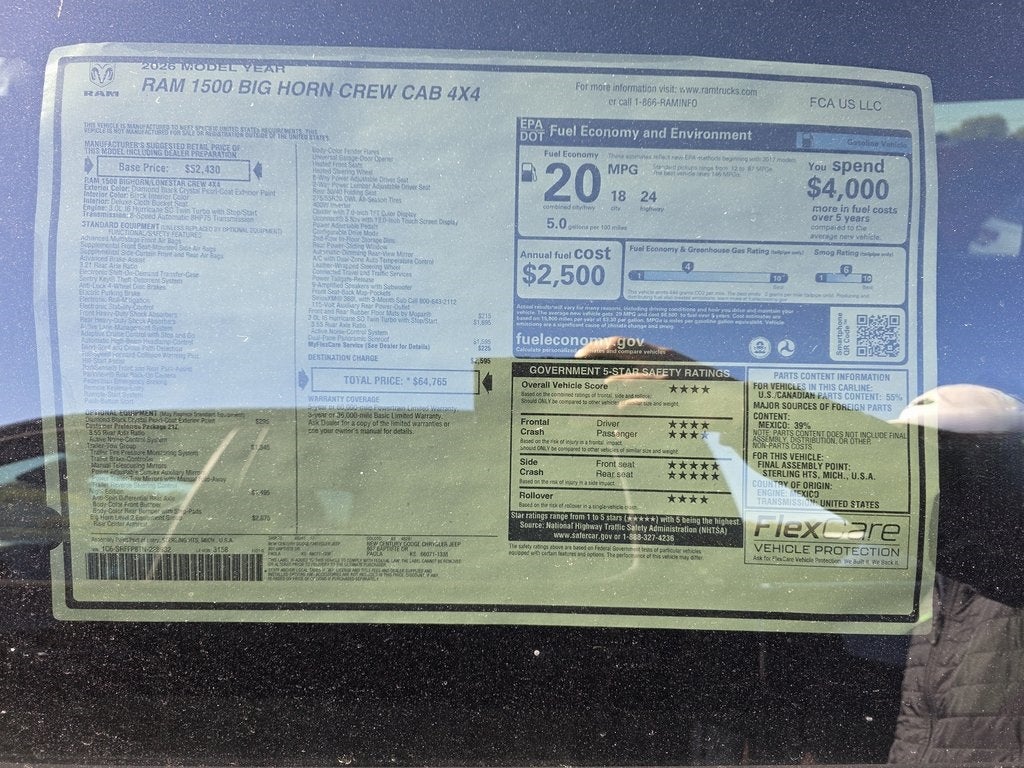 2026 RAM Ram 1500 Big Horn/Lone Star