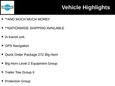 2026 RAM Ram 1500 Big Horn/Lone Star