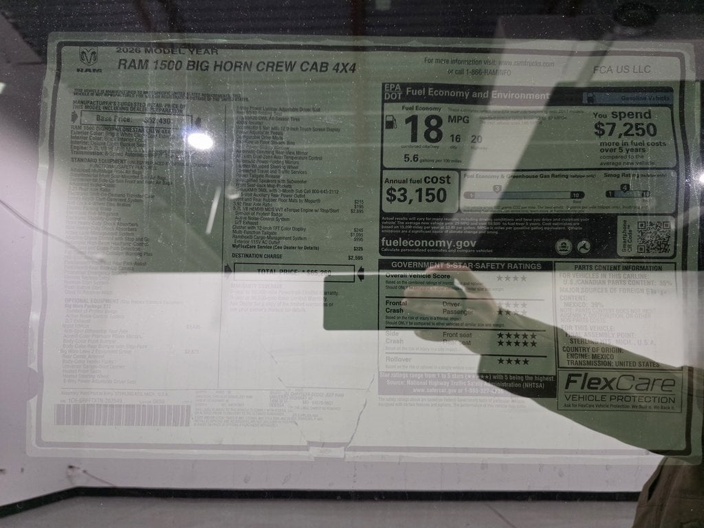 2026 RAM Ram 1500 Big Horn/Lone Star