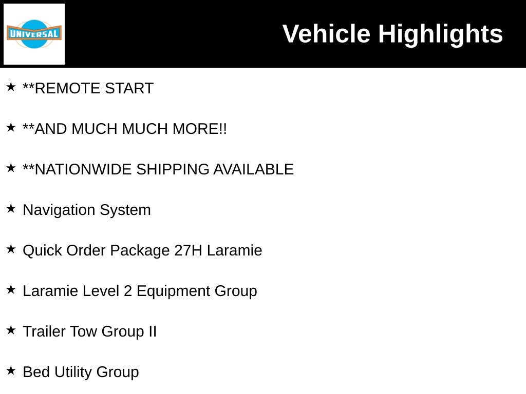 2027 RAM Ram 1500 Laramie