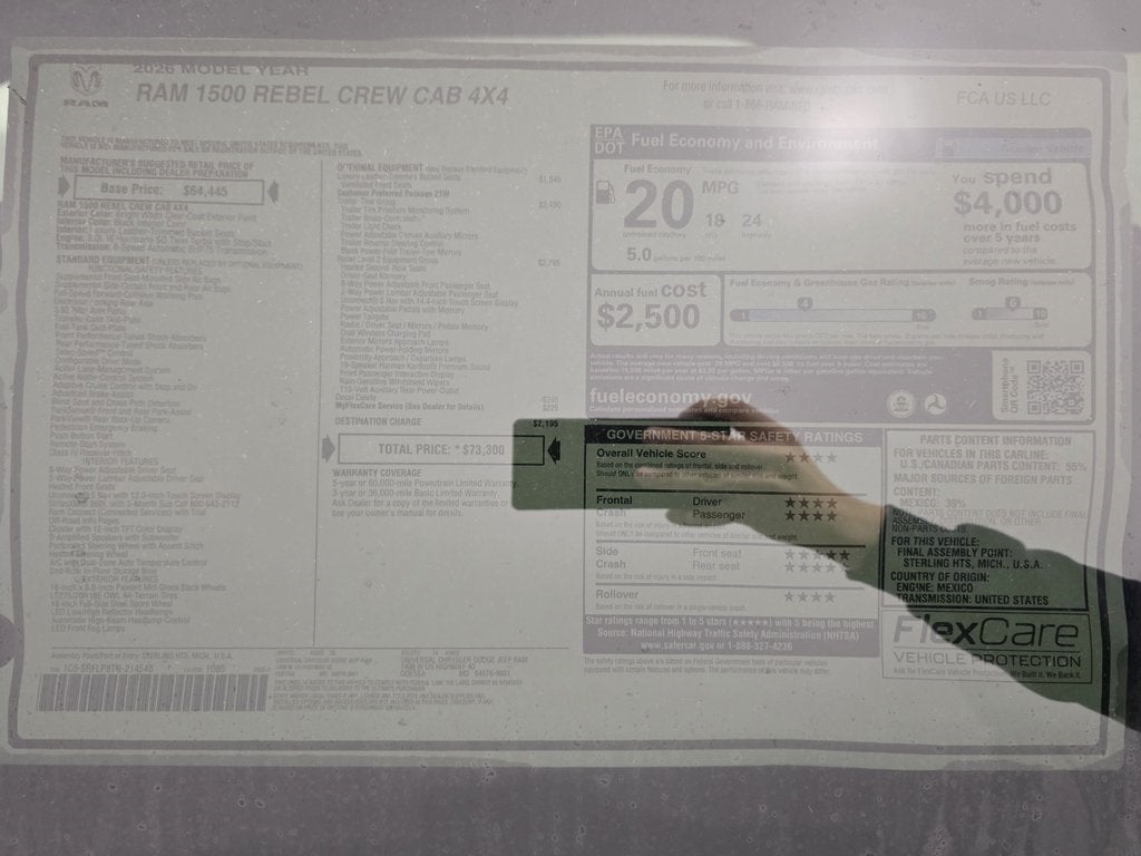 2026 RAM Ram 1500 Rebel