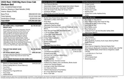 2022 RAM 1500 Big Horn/Lone Star