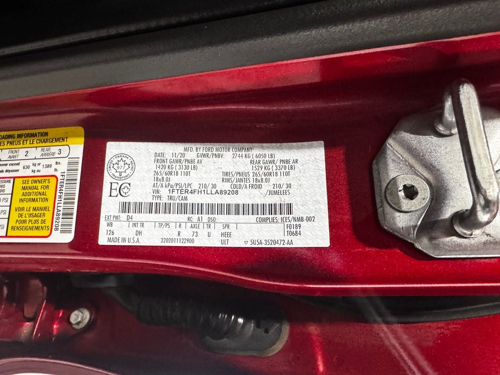 2020 Ford Ranger Lariat FX4 Off-Road