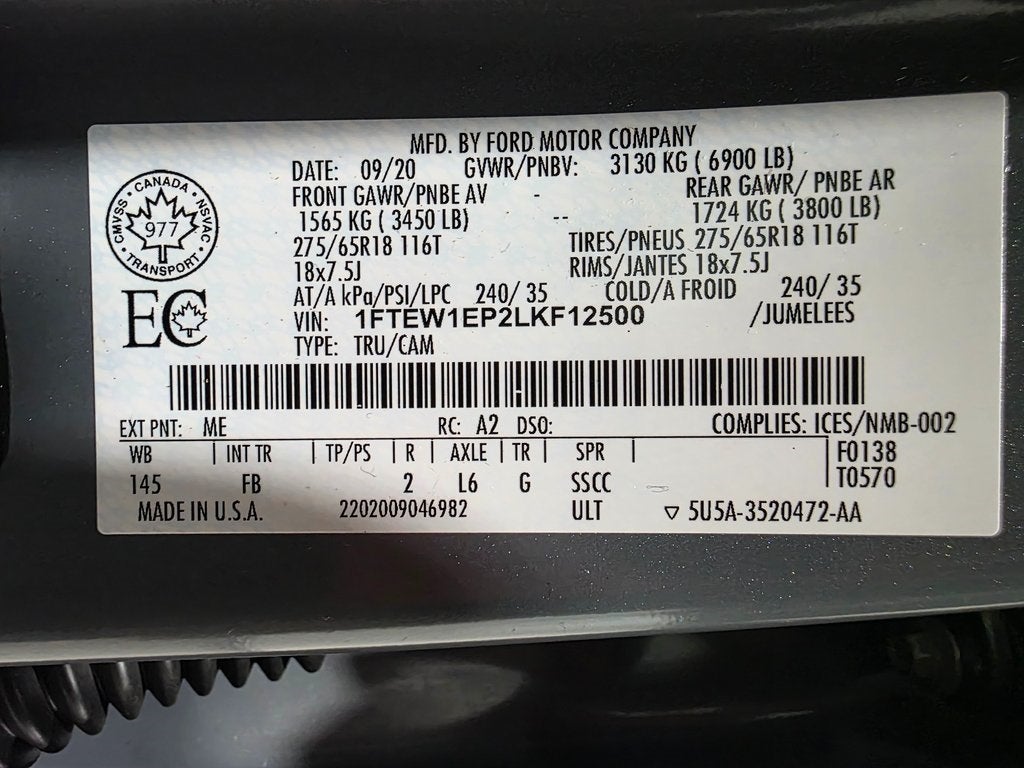 2020 Ford F-150 XLT Sport