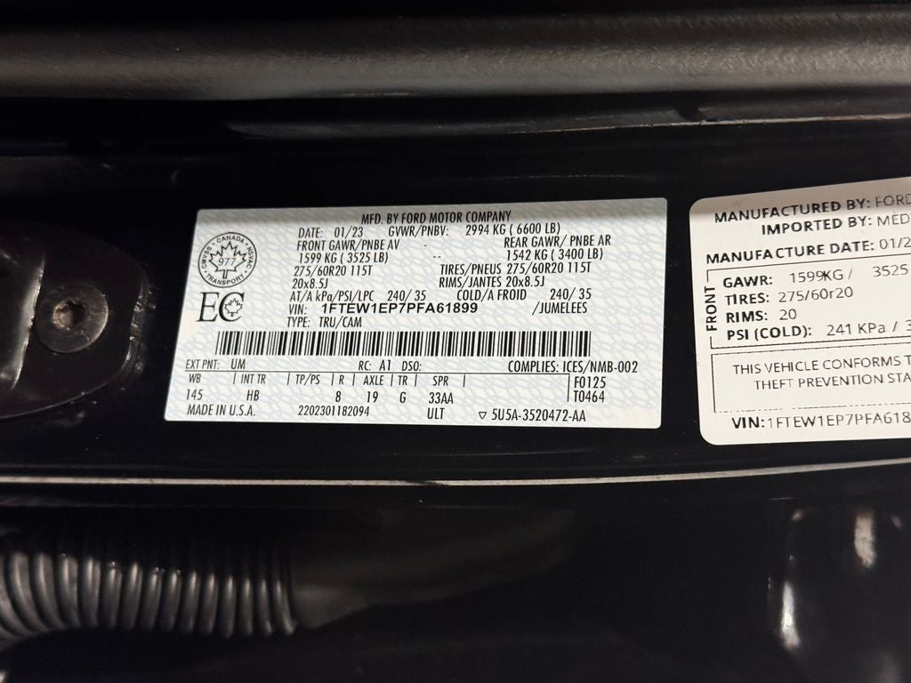 2023 Ford F-150 Lariat Sport Package