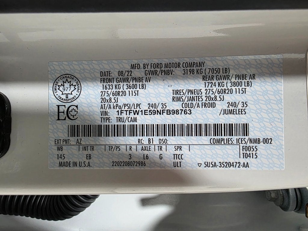 2022 Ford F-150 Lariat