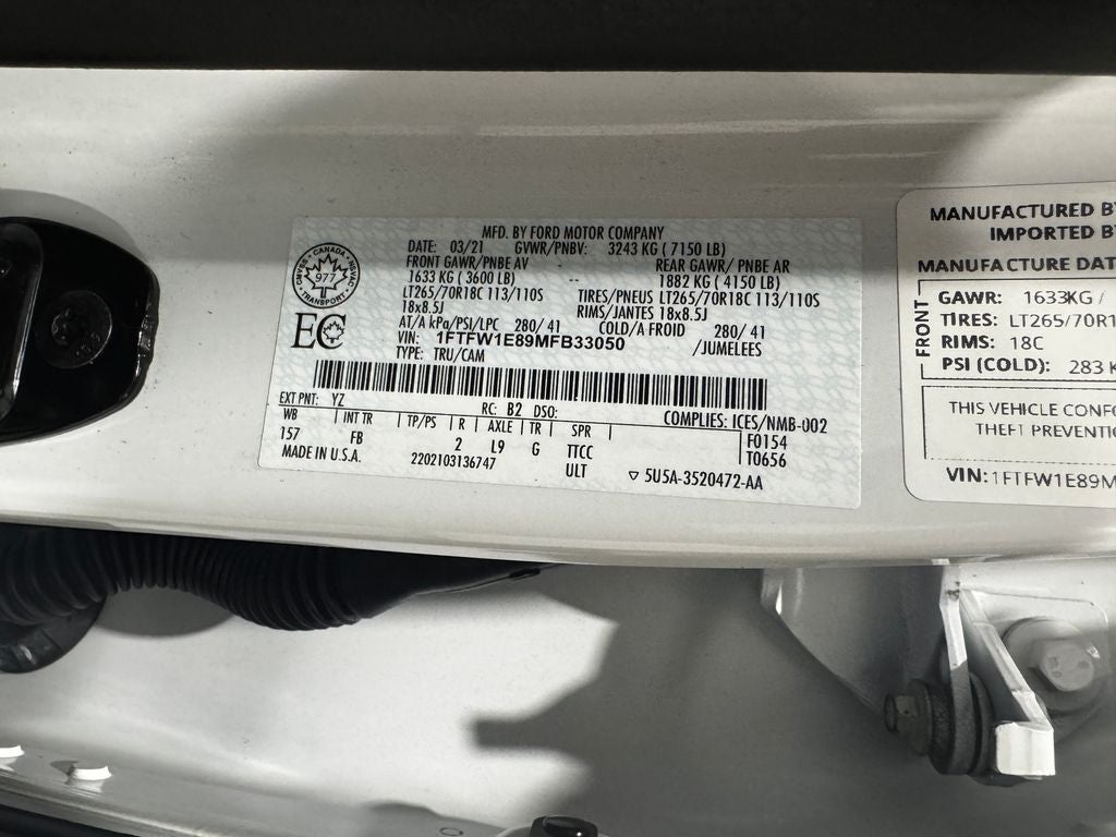 2021 Ford F-150 XLT Sport Package