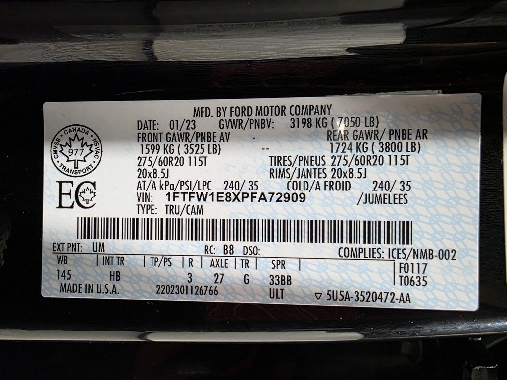 2023 Ford F-150 Lariat Sport