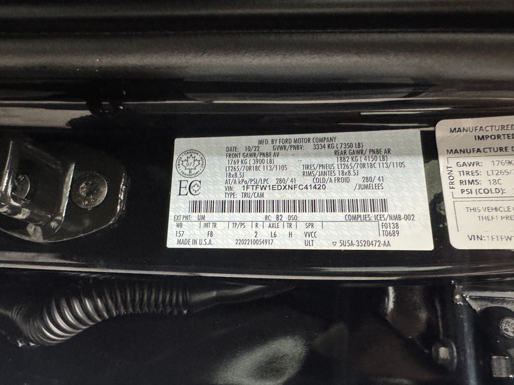 2022 Ford F-150 XLT FX4 Sport