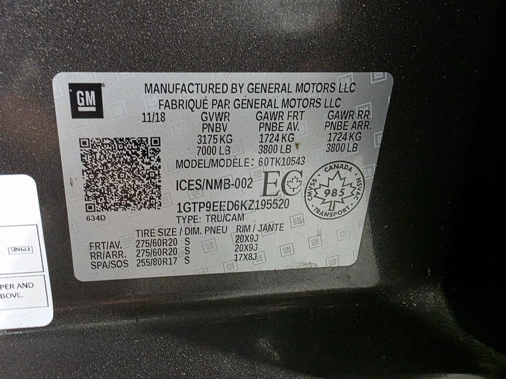 2019 GMC Sierra 1500 AT4