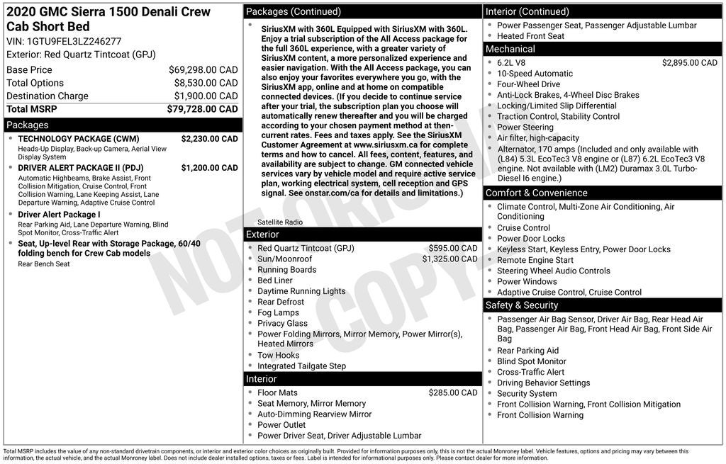 2020 GMC Sierra 1500 Denali