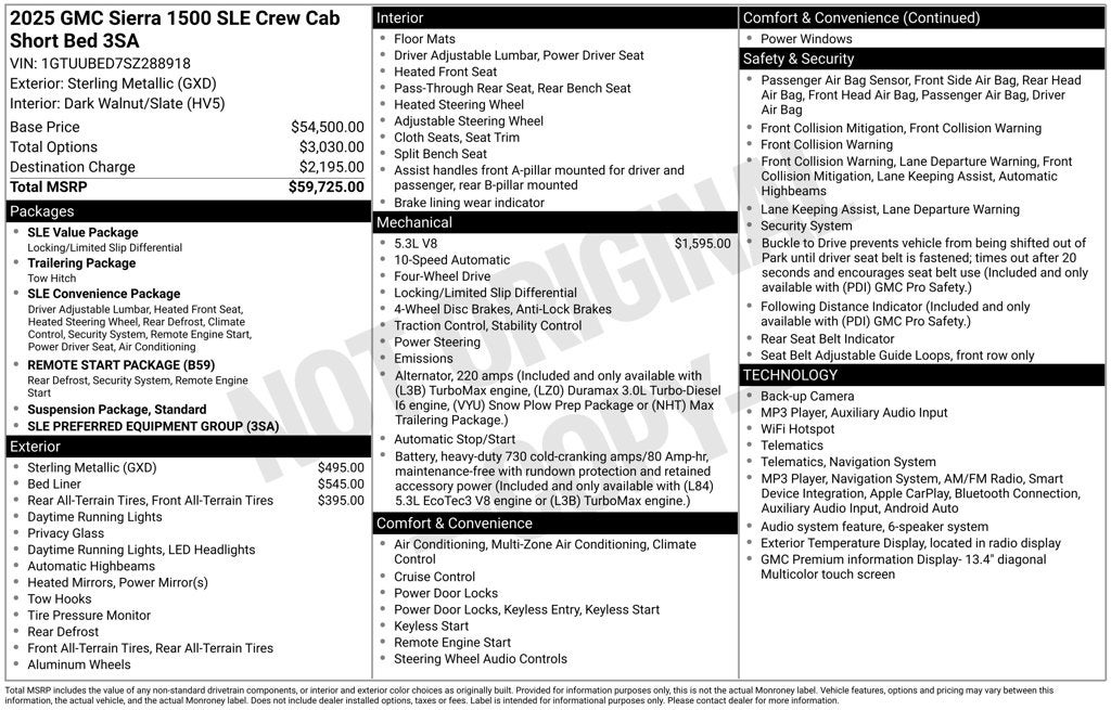 2025 GMC Sierra 1500 SLE