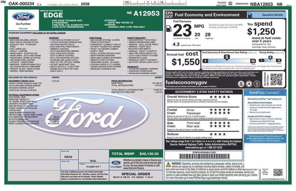 2022 Ford Edge Titanium