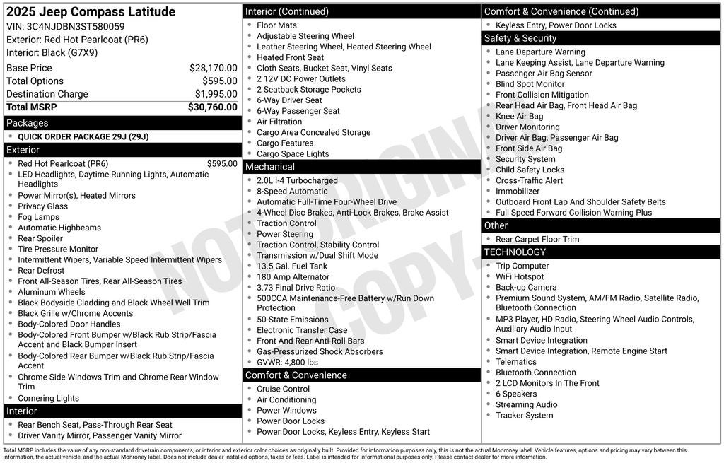 2025 Jeep Compass Latitude