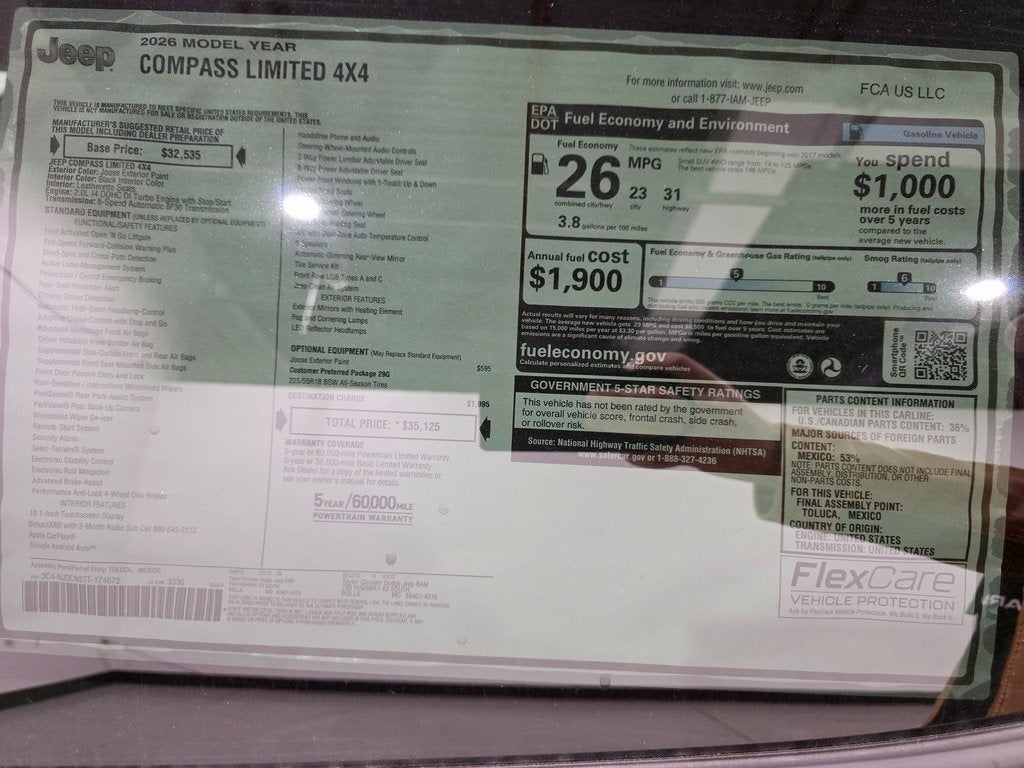 2026 Jeep Compass Limited