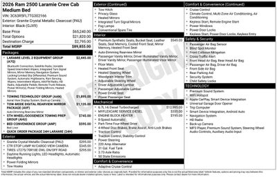 2026 RAM Ram 2500 Laramie