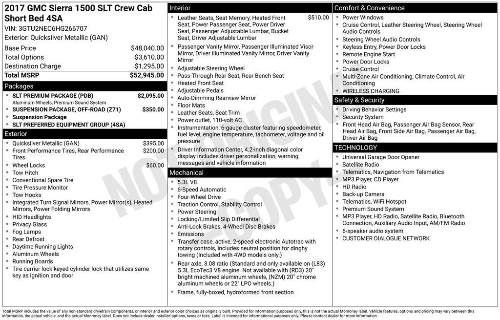 2017 GMC Sierra 1500 SLT
