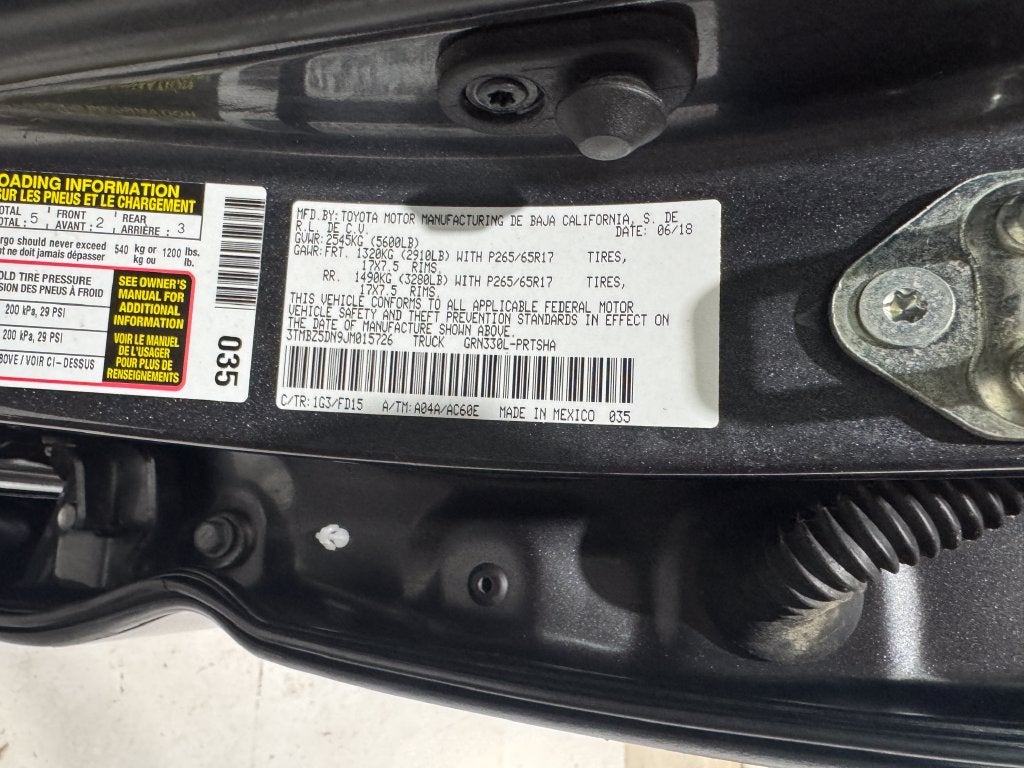 2018 Toyota Tacoma TRD Sport V6