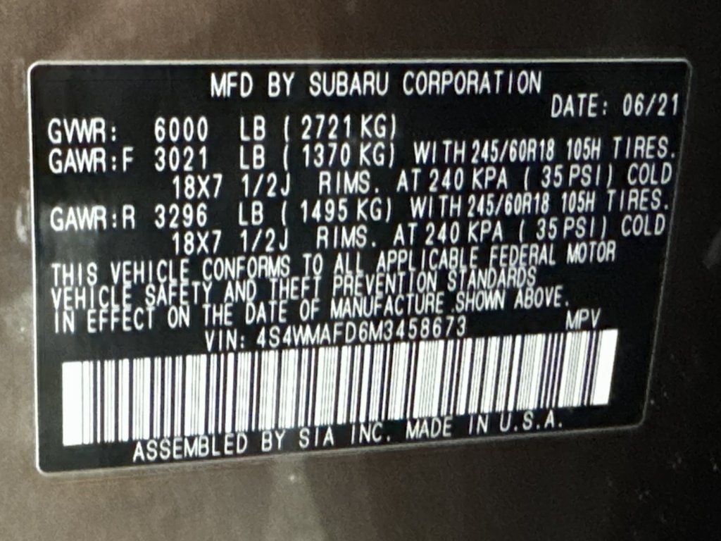 2021 Subaru Ascent Premium