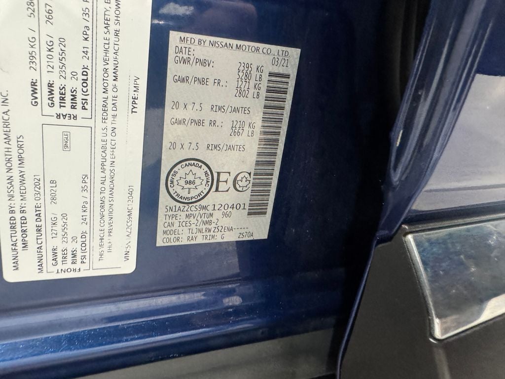 2021 Nissan Murano SL