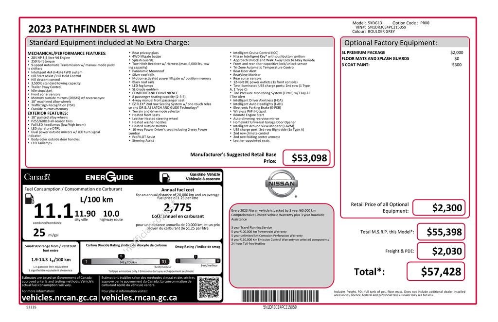 2023 Nissan Pathfinder SL