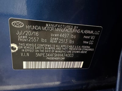 2017 Hyundai Sonata Sport