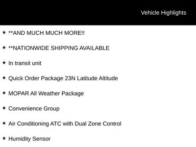 2027 Jeep Compass Latitude Altitude