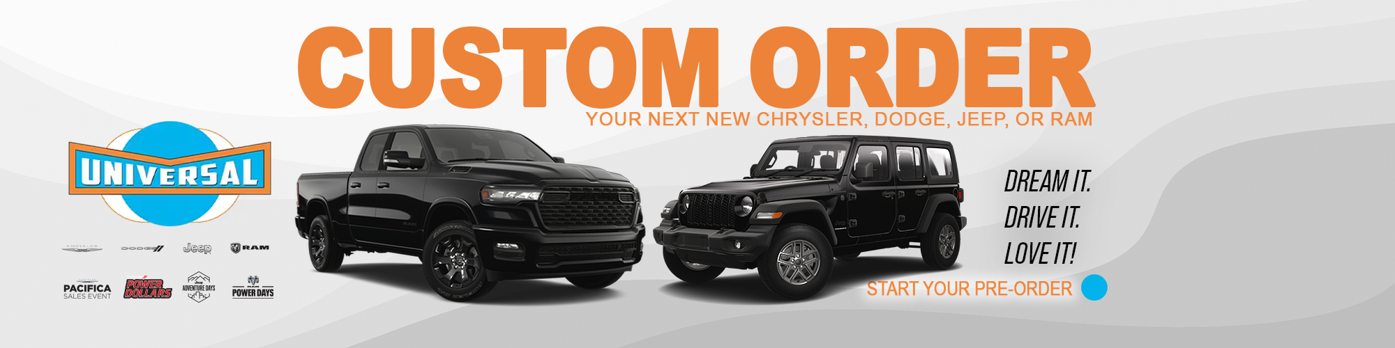 Design your dream ride Universal CDJR